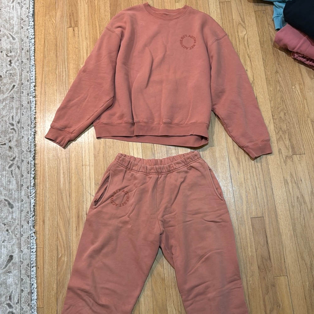 Set Active Orange Sweatsuit
